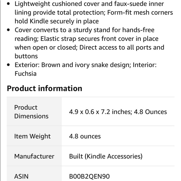 Built slim case cover for kindle fire HD 8.9” - Picture 2 of 12